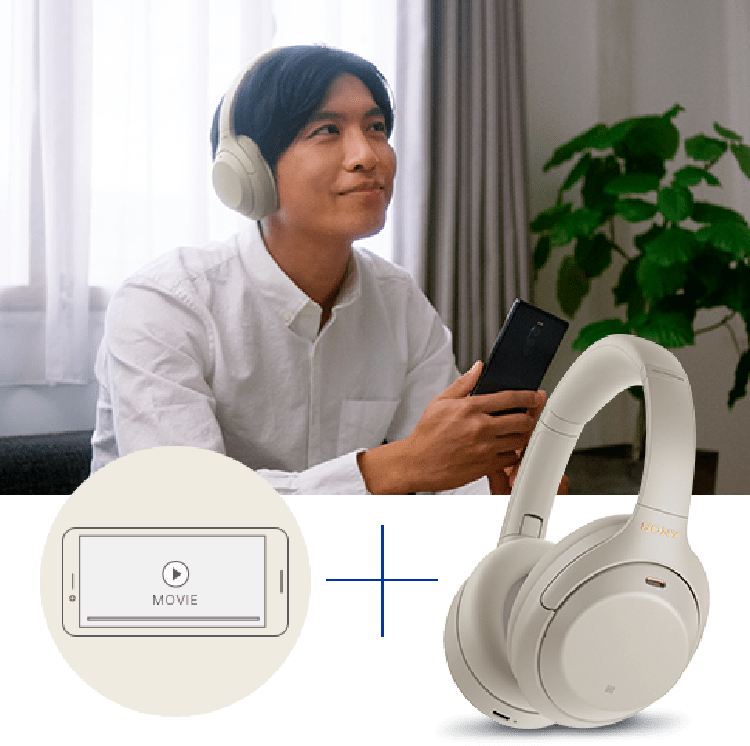 smartphone + Wireless Over HeadBandFWH-1000X M4