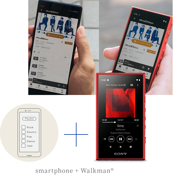 smartphone + Wireless SpeakerFSRS-XB23