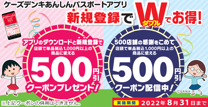 ケーズデンキあんしんパスポートアプリキャンペーン