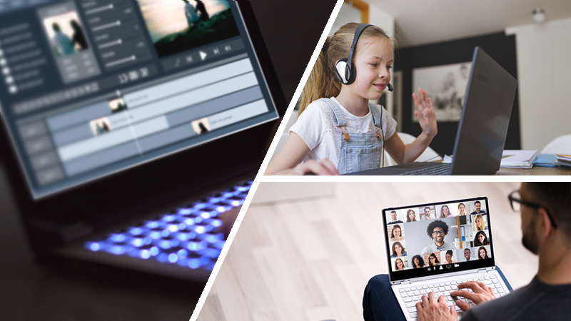 - もっと PC が快適になる AI を搭載 - 写真や動画編集などのコンテンツ制作が、誰でもプロフェッショナルのように行えます。