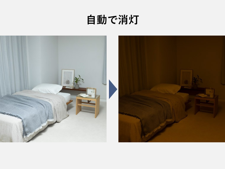 自動で消灯イメージ